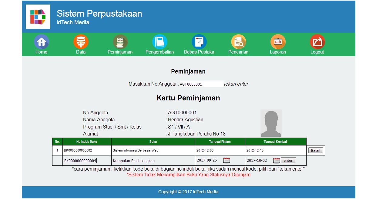 Sistem Perpustakaan